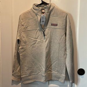 VINEYARD VINES!!  Ladies Small - 1/4 zip Gray sweatshirt.  NWT